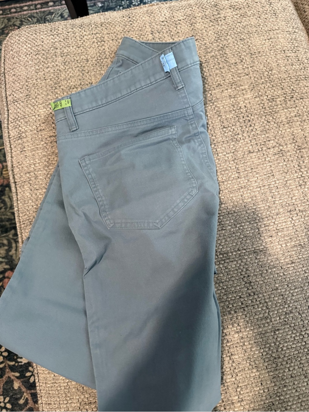 Roundtree & Yorke Light Slate Blue Chinos - Picture 3 of 3